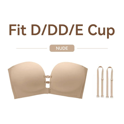 Womens Strapless Front Closure Bra