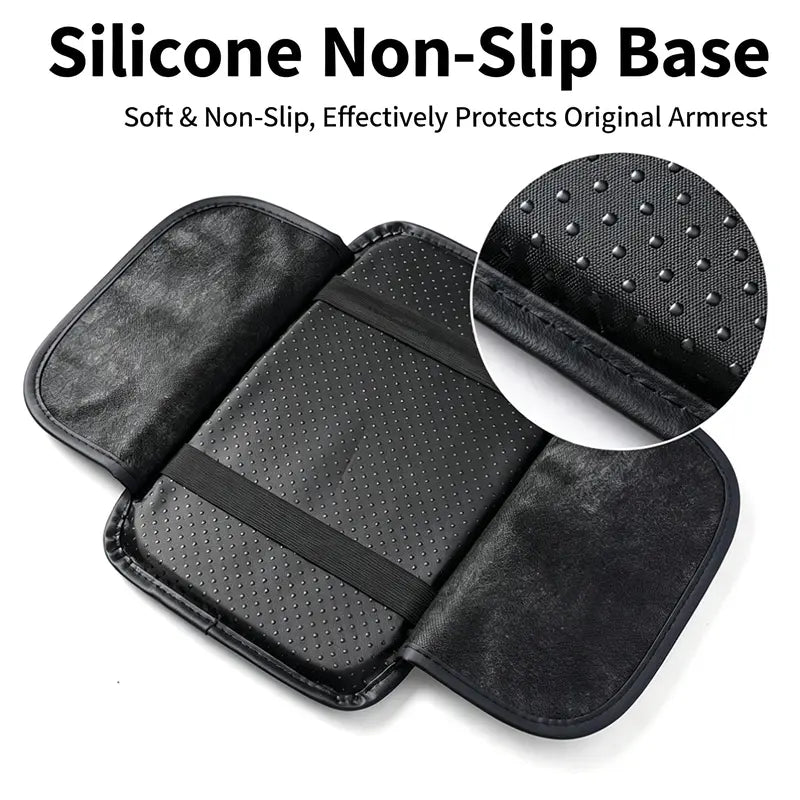 Car Center Console Armrest Cushion with Storage Pocket