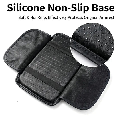 Car Center Console Armrest Cushion with Storage Pocket