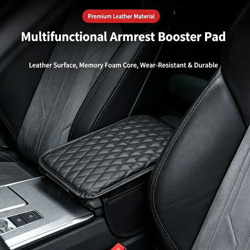 Car Center Console Armrest Cushion with Storage Pocket